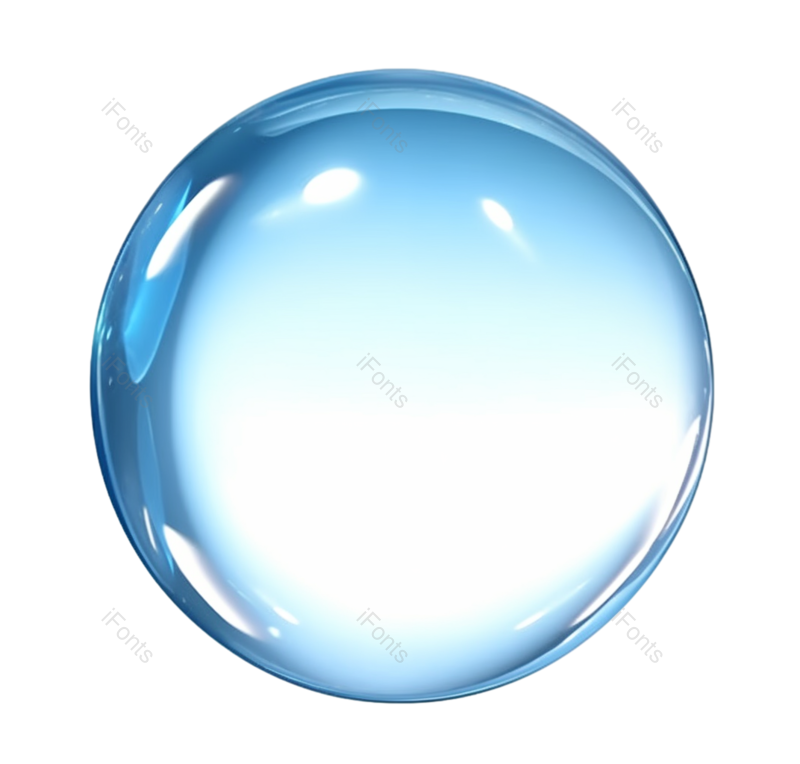 蓝色图片,气泡元素,透明PNG,设计元素免抠素材